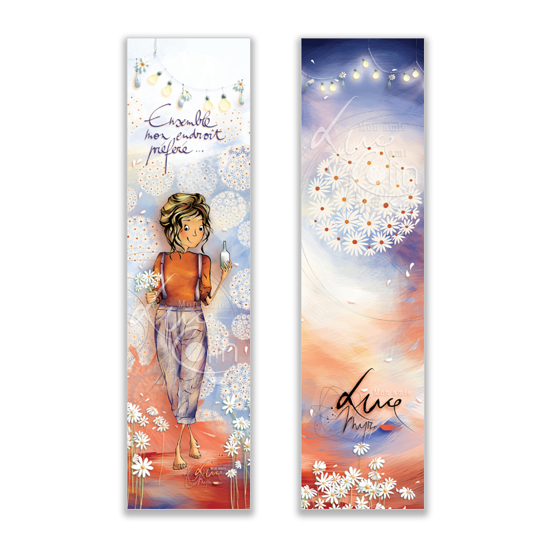 MP 010 - Marque page Mon Amie Luce "Ensemble, mon endroit préféré"