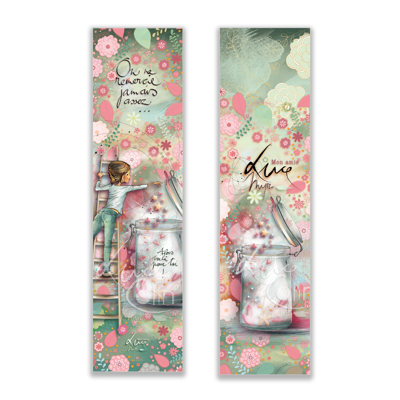 MP 012 - Marque page Mon Amie Luce "On ne remercie jamais assez"