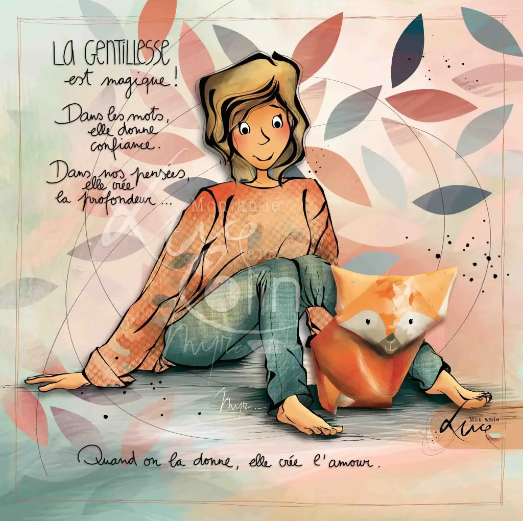 CS 1001 - Carte Mon Amie Luce "La gentillesse est magique"