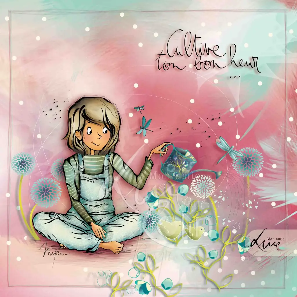 CS 1004 - Carte Mon Amie Luce "Cultive ton bonheur"