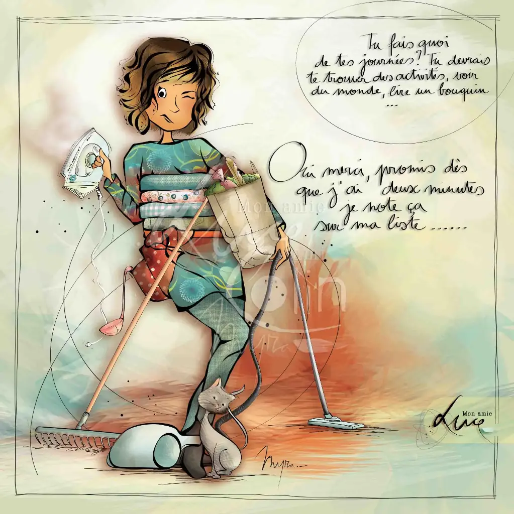 CS 1013 - Carte Mon Amie Luce "Tu fais quoi…"