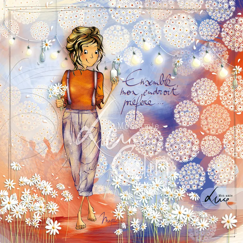 CS 1046 Carte Mon Amie Luce "Ensemble, mon endroit préféré"