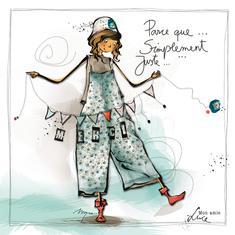 CS 701 - Carte Mon Amie Luce "Juste merci"