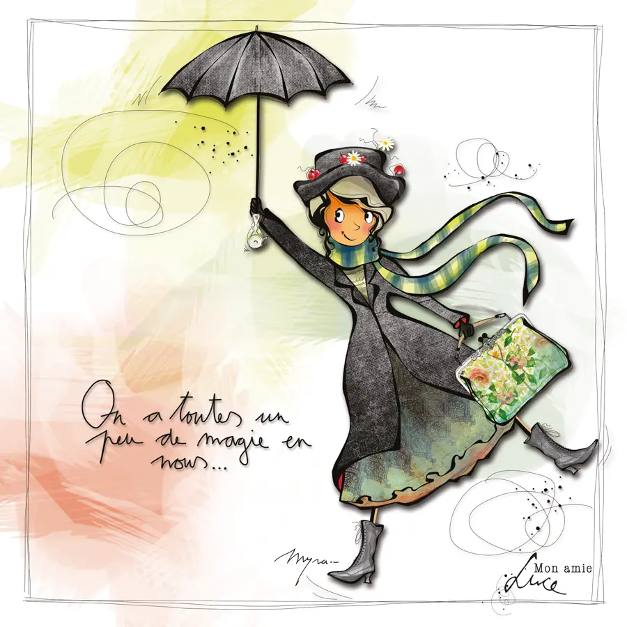 CS 704 - Carte Mon Amie Luce "Un peu de magie en nous"