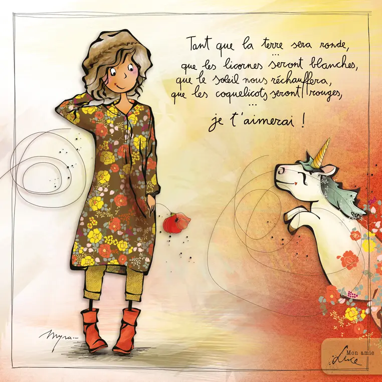 CS 766 - Carte Mon Amie Luce "Tant que la terre sera ronde"