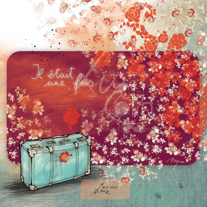 CS 781 - Carte de voeux Mon Amie Luce "Il était une fois"