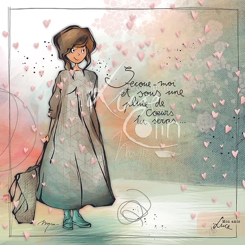 CS 800 - Carte de voeux Mon Amie Luce "Secoue moi"