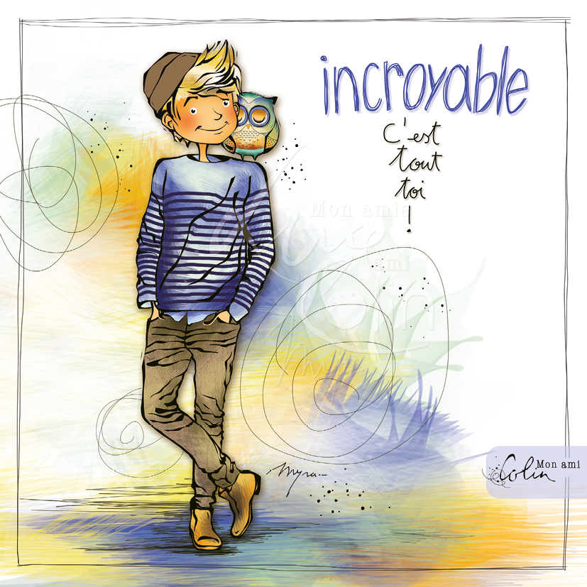 CS 889 - Carte Mon Ami Colin "Incroyable"