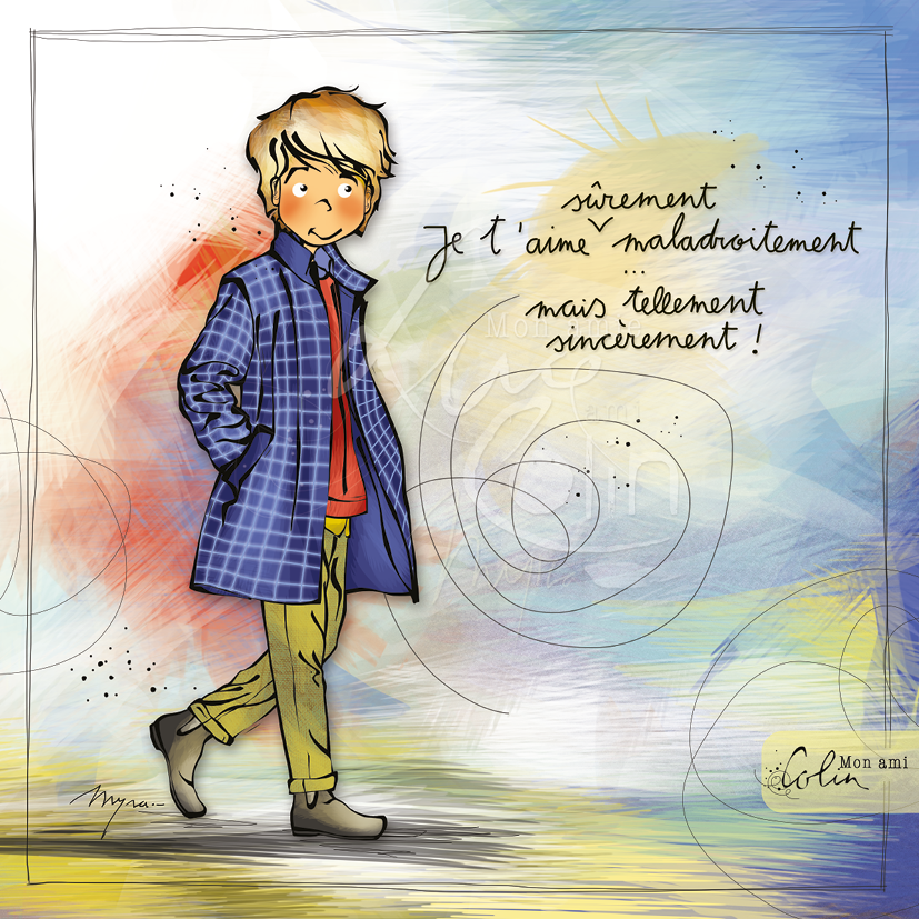 CS 891 - Carte Mon Ami Colin " Sûrement maladroitement"