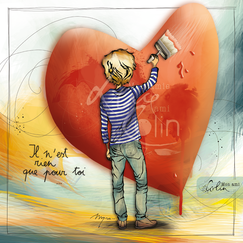 CS 896 - Carte Mon Ami Colin "Rien que pour toi"