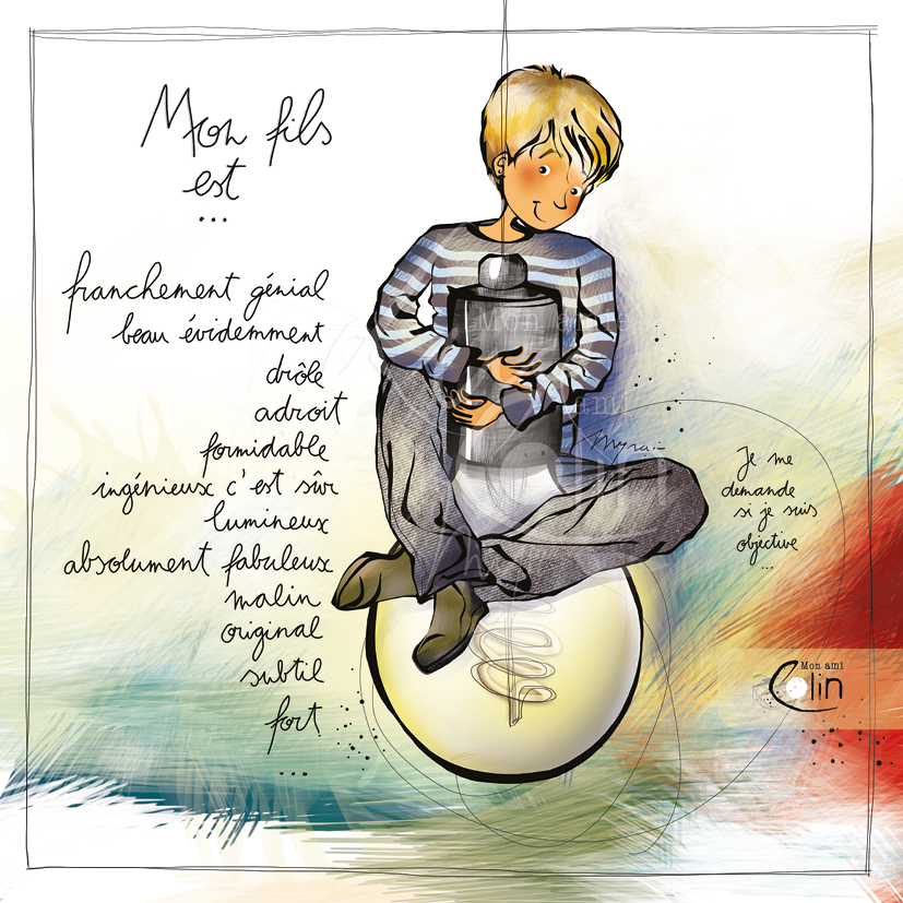 CS 898 - Carte Mon Ami Colin "Mon fils est "