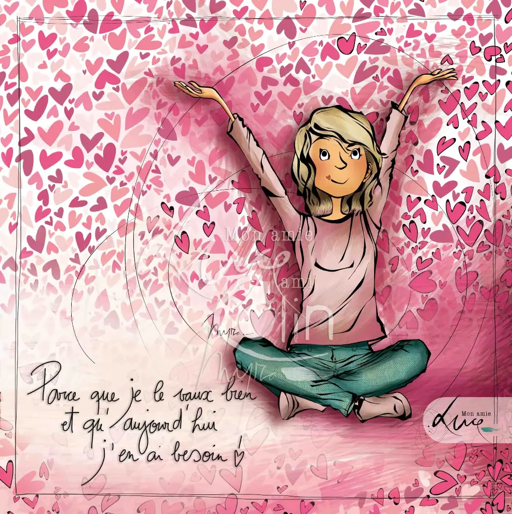 CS 978 - Carte Mon Amie Luce " Parce que je le vaux"