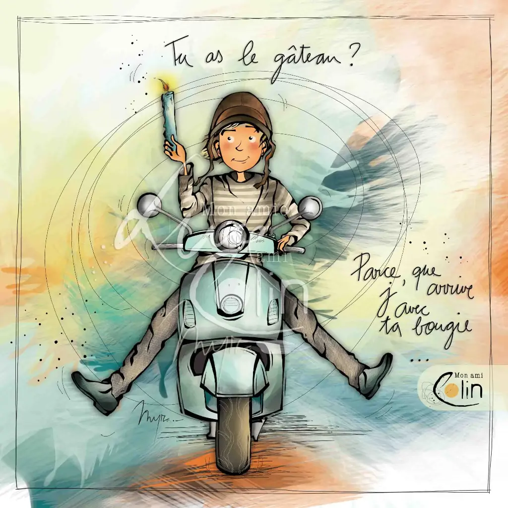 CS 980 - Carte Mon Amie Luce " Tu as le gâteau?"