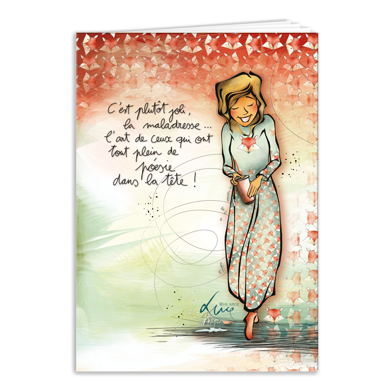 CAR 877 Carnet A6 Mon Amie Luce "C'est plutôt joli la maladresse"