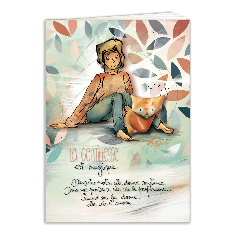 CAR 883 Carnet A6 Mon Amie Luce "La gentillesse est magique"