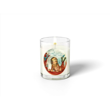 BOU 003 - Grande Bougie 280g Mon Amie Luce "Moi j'aime les petits bonheurs tout simples"