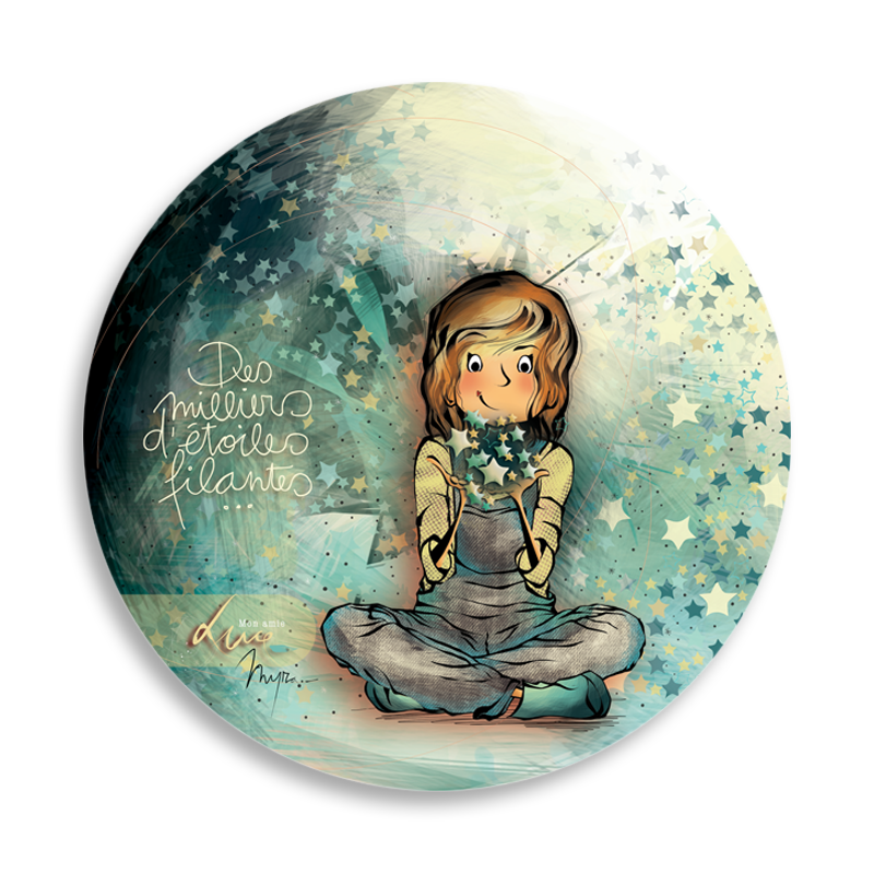 CR 017 Myra Vienne boule "Des milliers d'étoiles filantes"
