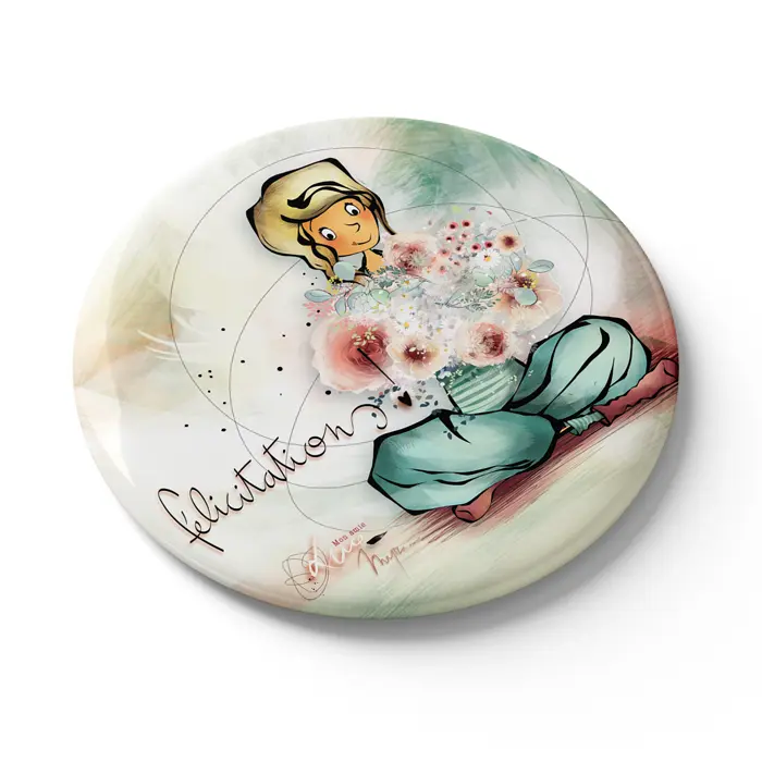 Mon Amie Luce magnet "Félicitations"