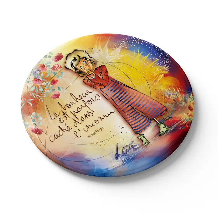 MGN 034 - Magnet "Le bonheur est parfois caché dans l'inconnu" - Mon Amie Luce