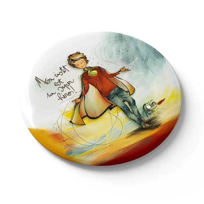 MGN 035 - Magnet "Mon instit est un super héros" - Mon Ami Colin