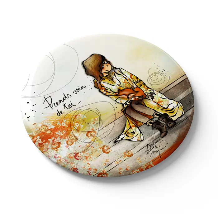 MGN 876 - Magnet "Prends soin de toi" - Mon amie Luce