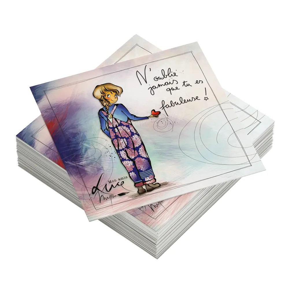 Assortiment de 6 mini-cartes  Mon Amie Luce