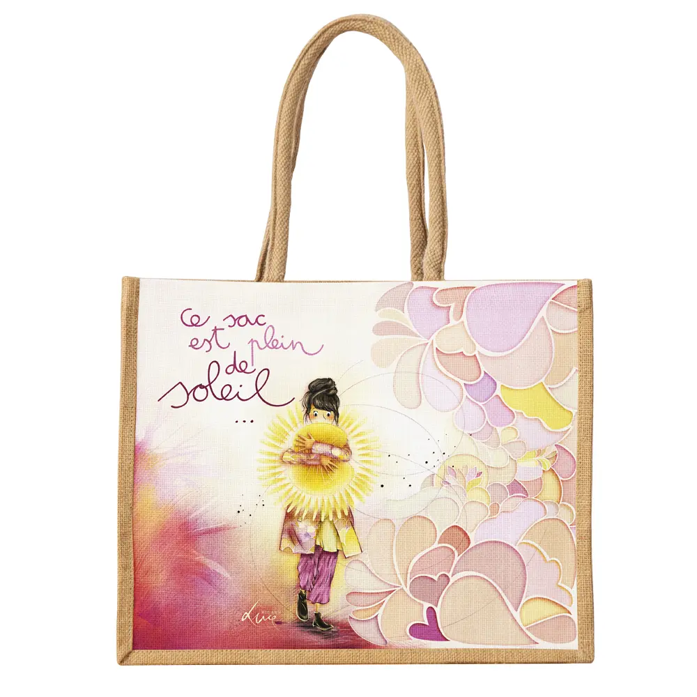 SAC 004 - Cabas petit format "Ce sac est plein de soleil"