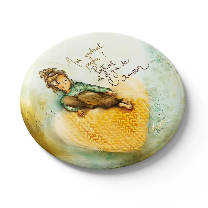 MGN 053 - Magnet "Mon endroit préféré"- Mon amie Luce   