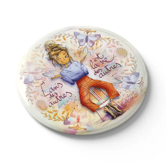 MGN 054 - Magnet "L'avis des autres est la vie des autres"- Mon amie Luce    