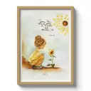 PO 008 - Poster Mon Amie Luce - Édition limitée 30 x 40 cm " Tourne-toi vers le soleil et l'ombre sera derrière toi "