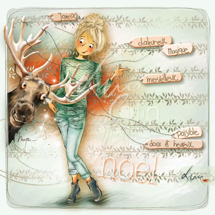 CS 1232 - Carte Mon Amie Luce "CERF"