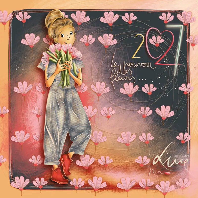 CAL 009 - Calendrier 2027 Mon Amie Luce – Imprimé en Belgique