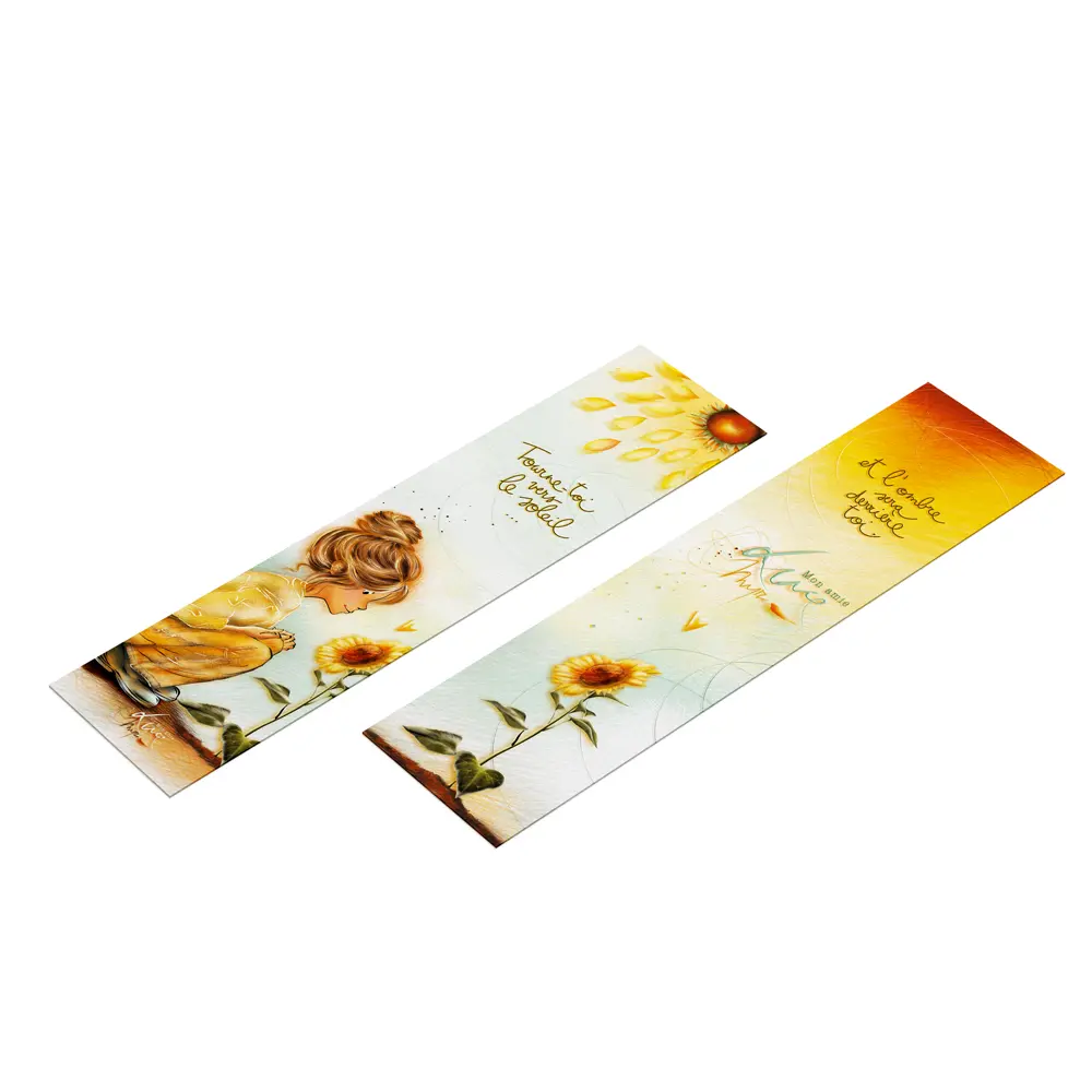 MP 032 - Marque-page Mon Amie Luce "Tourne-toi vers le soleil"