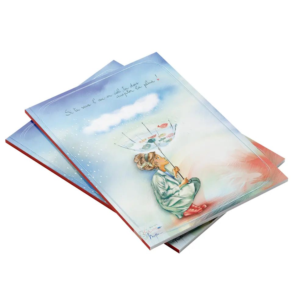 CAR 903 - Carnet A5  Mon Amie Luce "Si tu veux l'arc-en-ciel"