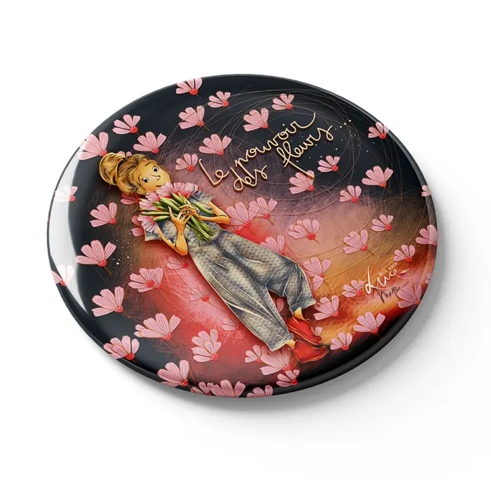 MGN 075 - Magnet "Le pouvoir des fleurs" - Mon Amie Luce