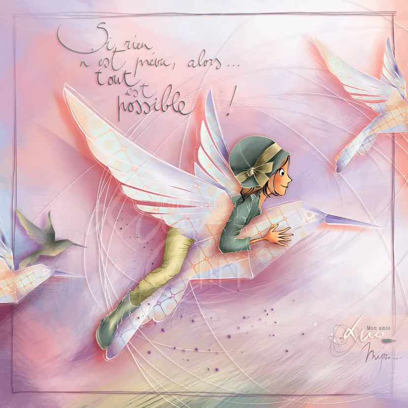 CS 1179 - Carte Mon Amie Luce "Si rien n'est prévu, alors…tout est possible"