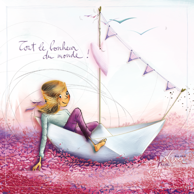 CS 1181 - Carte Mon Amie Luce "Tout le bonheur du monde"