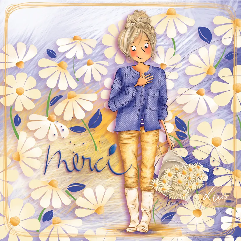 CS 1188 - Carte Mon Amie Luce "Merci"