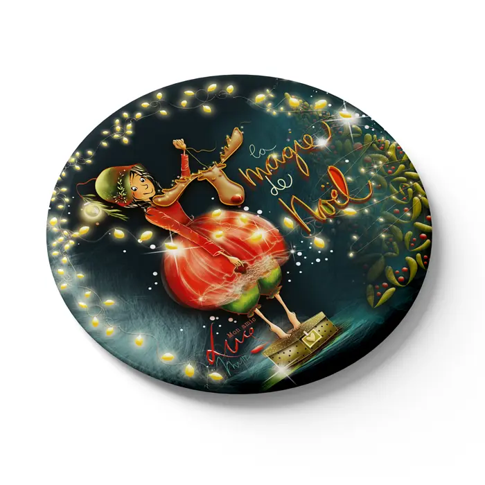 MGN 044 - Magnet "La magie de Noël" Mon Amie Luce