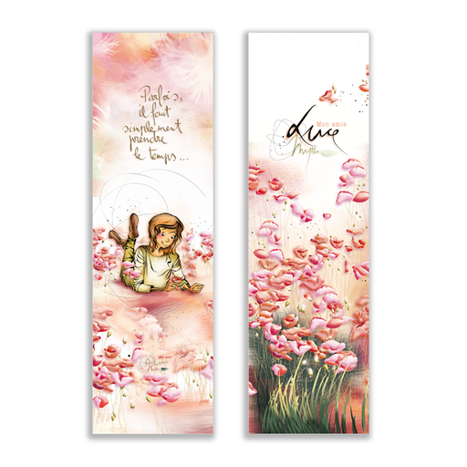 [MP 015] MP 015 - Marque page Mon Amie Luce "Parfois, il faut simplement prendre le temps"