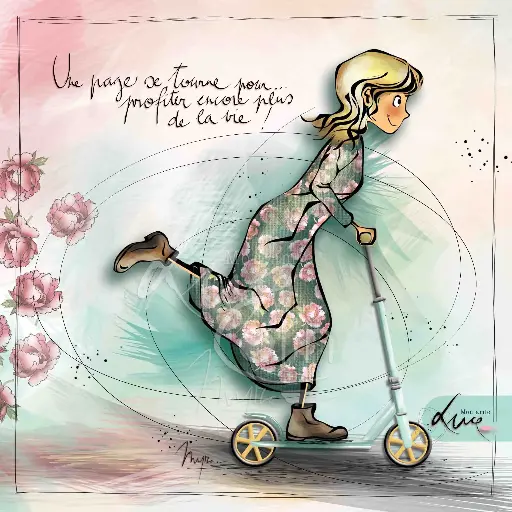 [CS 1008] CS 1008 - Carte Mon Amie Luce "Une page se tourne"