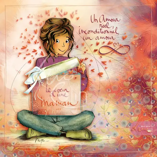 [CS 1047] CS 1047 Carte Mon Amie Luce "Un amour réél"