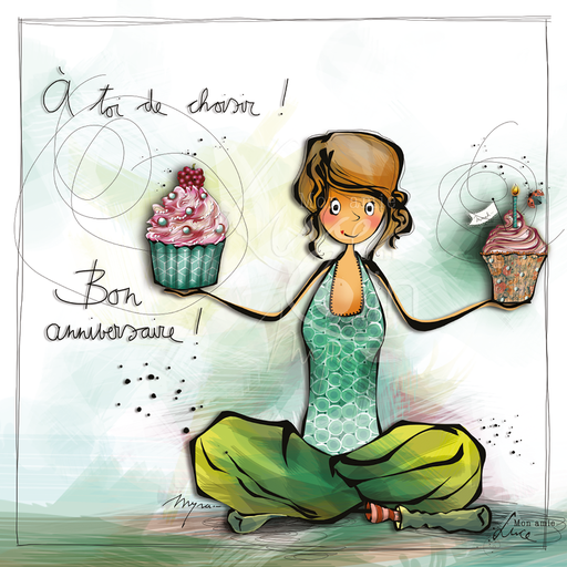 [CS 707] CS 707 - Carte Mon Amie Luce "A toi de choisir!"