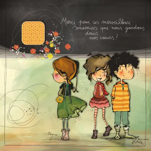 [CS 760] CS 760 - Carte Mon Amie Luce "Ces merveilleux souvenirs"