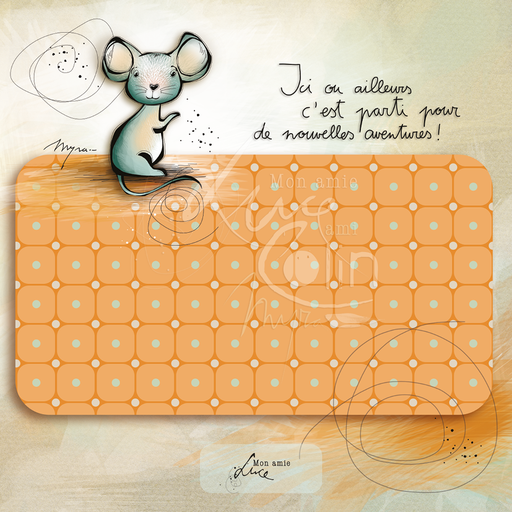 [CS 780] CS 780 - Carte de voeux Mon Amie Luce "De nouvelles aventures"