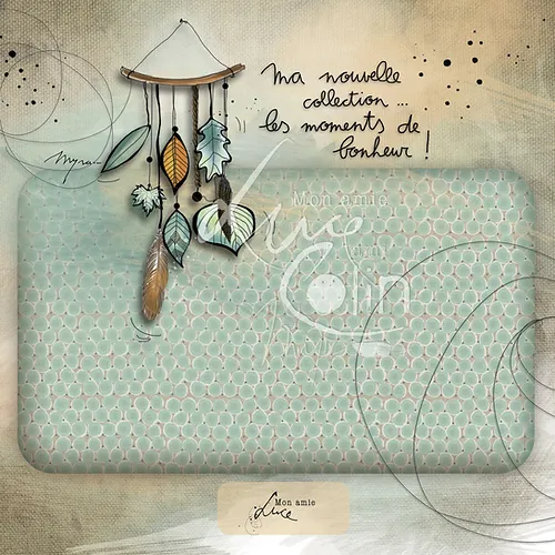 [CS 782] CS 782 - Carte de voeux Mon Amie Luce "Moments de bonheur"