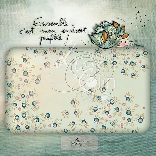 [CS 784] CS 784 - Carte de voeux Mon Amie Luce "Ensemble"