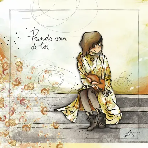 [CS 883] CS 883 - Carte Mon Amie Luce "Prends soin de toi"