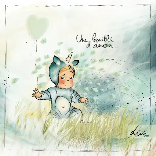 [CS 973] CS 973 - Carte Mon Amie Luce " Une bouille d'amour"