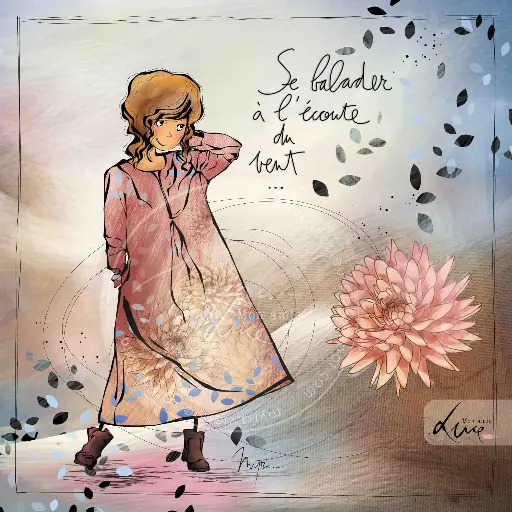 [CS 976] CS 976 - Carte Mon Amie Luce " Un souffle de bonheur"